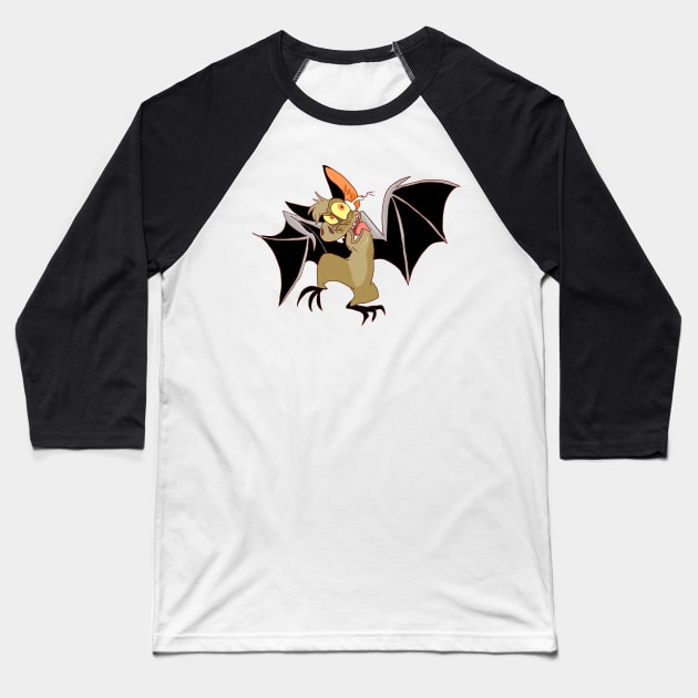 Batty (No Text Version) Baseball T-Shirt by sky665